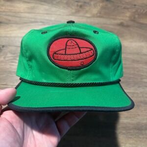 Vintage Lee Trevino 1976 Texace Green Sombrero Rope Snapback Golf Hat Men XL
